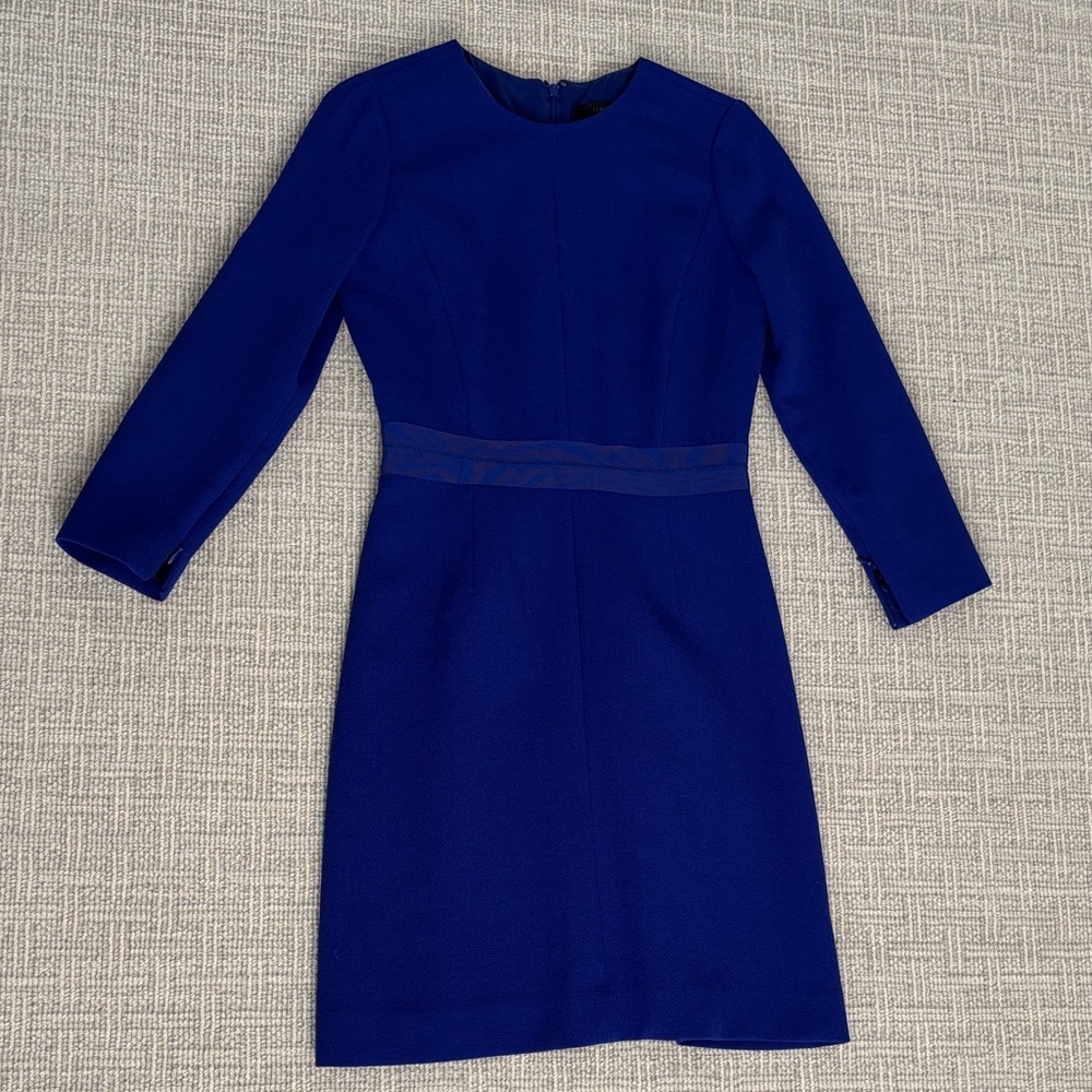 J. Crew Cobalt Blue Long Sleeve Sheath Dress